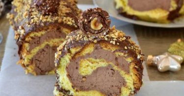 Bûche au Nutella fourré crémeux très délicieux