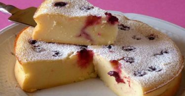 Fondant aux petites suisses et griottes