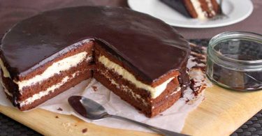 Gâteau trois chocolats