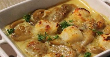 Gratin de noix de Saint-Jacques facile