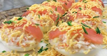 Oeufs farcis au saumon fumé