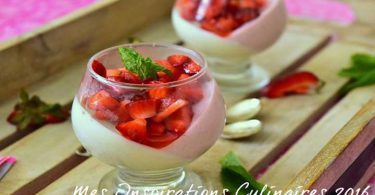 Panna cotta Vanille Fraise recette facile