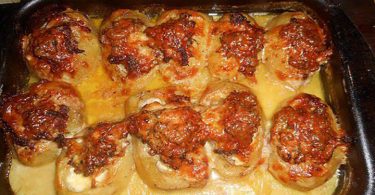 Pommes de terre farcies à l’auvergnate