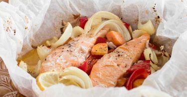 Saumon en papillote aux légumes facile