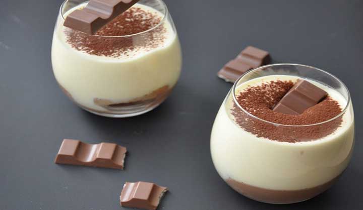 Tiramisu Kinder bueno et mascarpone en verrines
