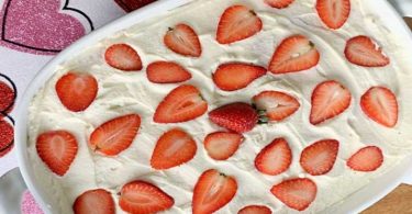 Tiramisu fraises chocolat blanc